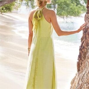 Soft Surroundings Light Yellow Maxi Dress New Without Tags
